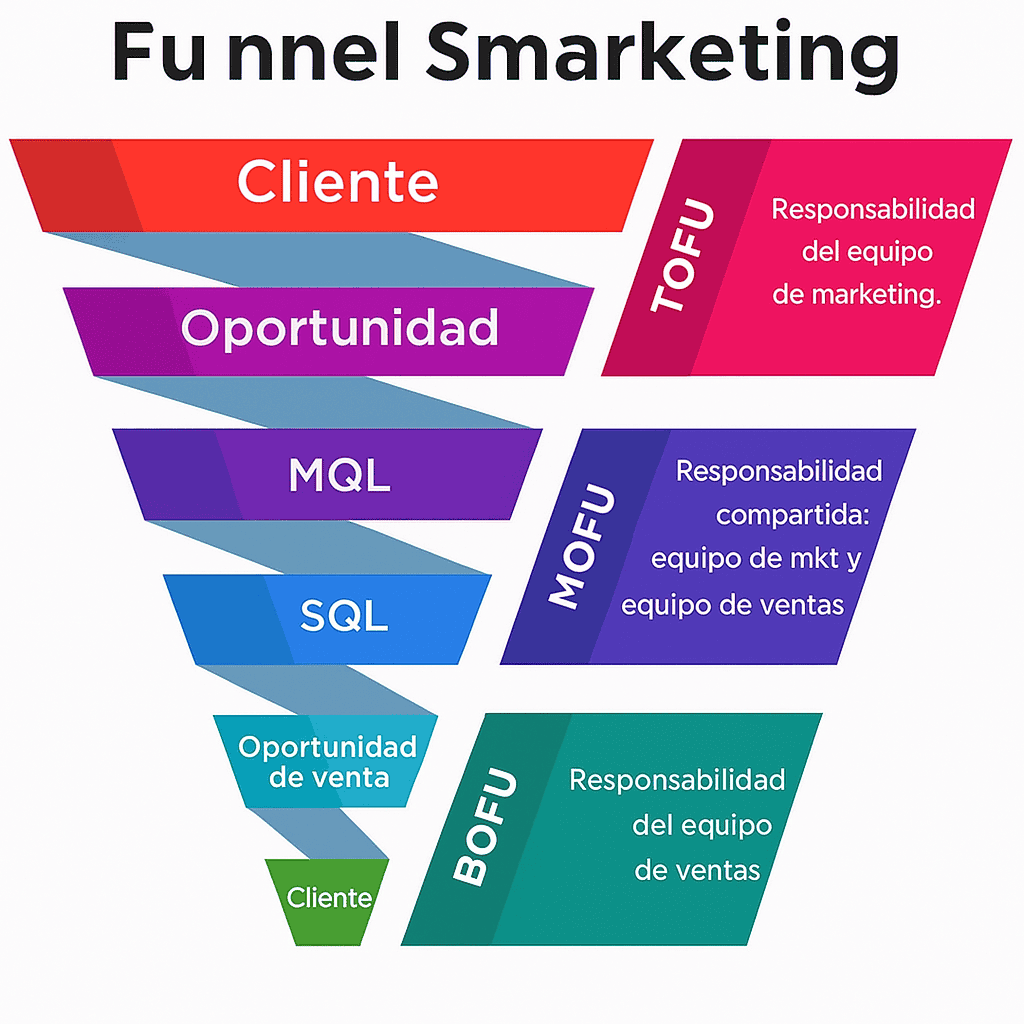 diferencia embudo de ventas smarketing